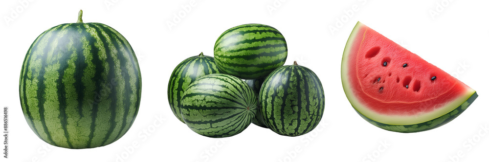 Watermelon isolated on transparent background Watermelon isolated on transparent background