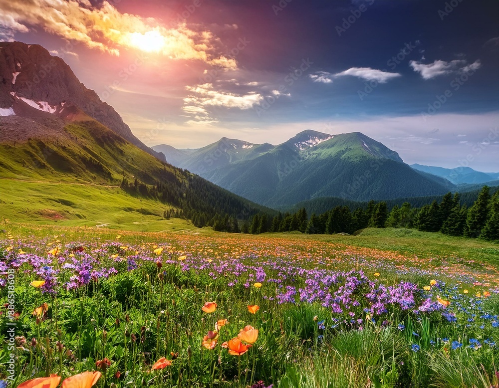 Obraz premium A world of vibrant colors and natural wonders
