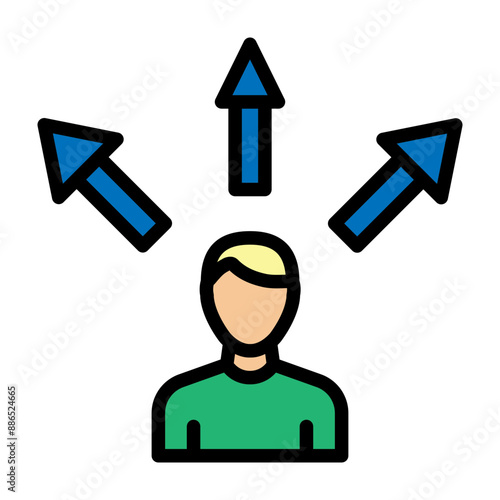 Opportunity Vector Filled Icon Design