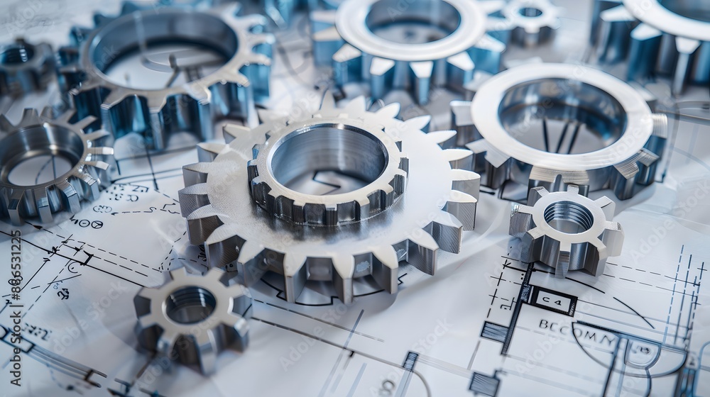 A collection of gears are shown in a close up. The gears are all different sizes and are arranged in a way that they appear to be connected. Concept of complexity and interdependence A collection of gears are shown in a close up. The gears are all different sizes and are arranged in a way that they appear to be connected. Concept of complexity and interdependence