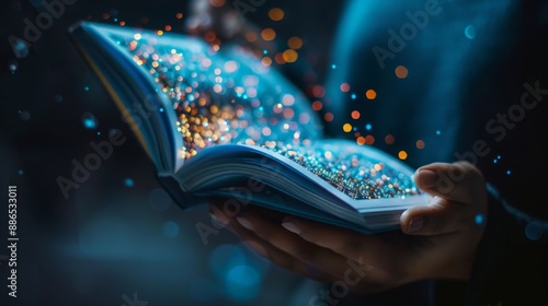 A person holding a digital transformation playbook with best practices and case studies for implementing change in organizations photo