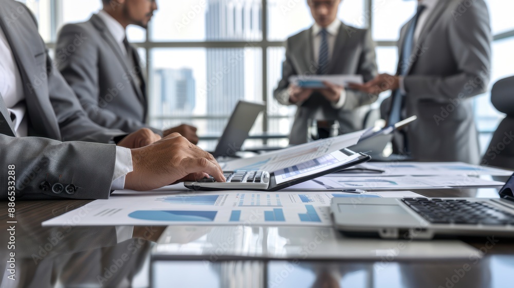 The business team meeting