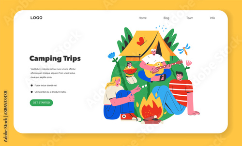Final Days Summer Vacation. Flat Vector Illustration