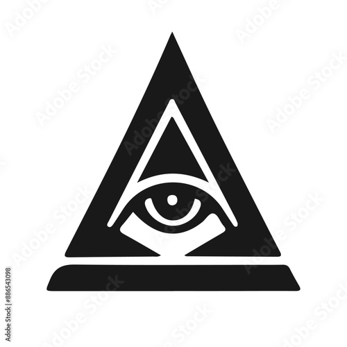 simple one aye black tattoo design