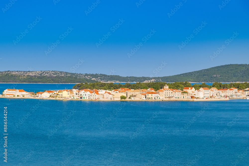 Amazing Adriatic seascape, Krapanj island near Sibenik, Dalmatia, Croatia