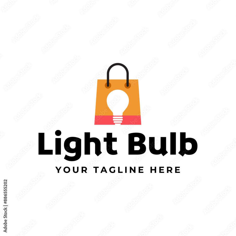 Light bulb logo design vector. Light bulb logo design vector.