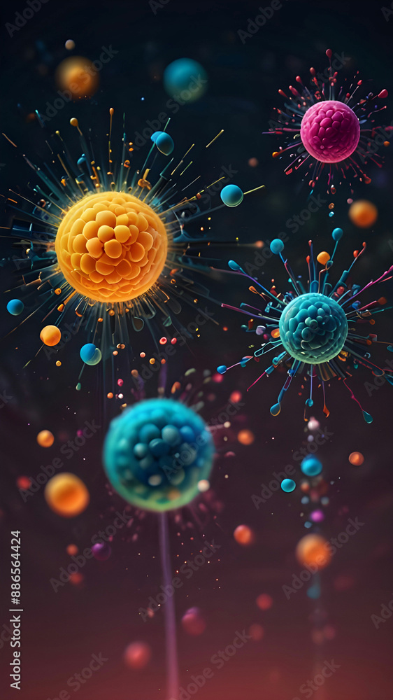 Fototapeta premium Particles