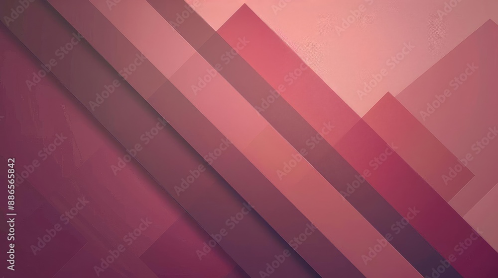 Obraz premium A geometric pattern using a limited color palette of mauve, dusty pink, and brown. The design should be simple and elegant, with clean lines and a minimalist aesthetic.