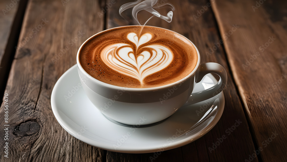 cup of coffee with cinnamon, ai generated cup of coffee with cinnamon, ai generated