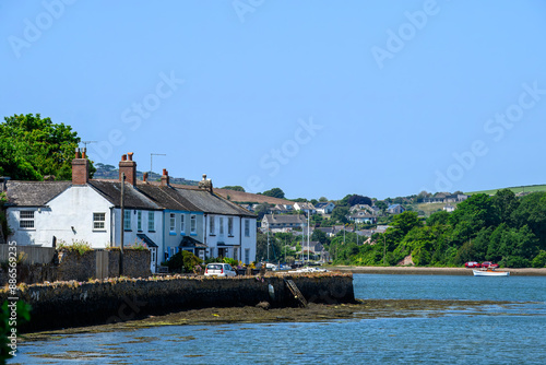 cottages along the River Tamar  at Lower Anderton  Millbrook Torpoint Cornwall photo