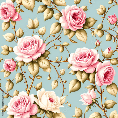 seamless pattern with flowers

