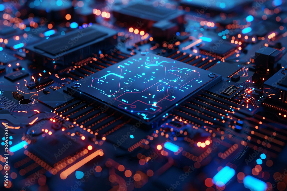 a close up of a circuit board a close up of a circuit board