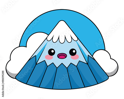  Mount Kilimanjaro Vector Illustration - Cartoons, Clipart, and Line Art Design for Microstock, Stunning Mount Kilimanjaro vector illustration, perfect for cartoons, clipart, and line art designs.k