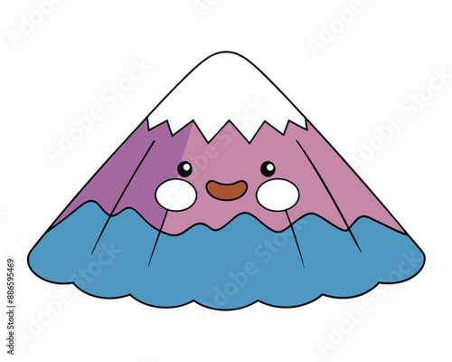  Mount Kilimanjaro Vector Illustration - Cartoons, Clipart, and Line Art Design for Microstock, Stunning Mount Kilimanjaro vector illustration, perfect for cartoons, clipart, and line art designs.k