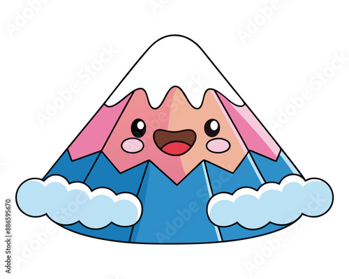  Mount Kilimanjaro Vector Illustration - Cartoons, Clipart, and Line Art Design for Microstock, Stunning Mount Kilimanjaro vector illustration, perfect for cartoons, clipart, and line art designs.k
