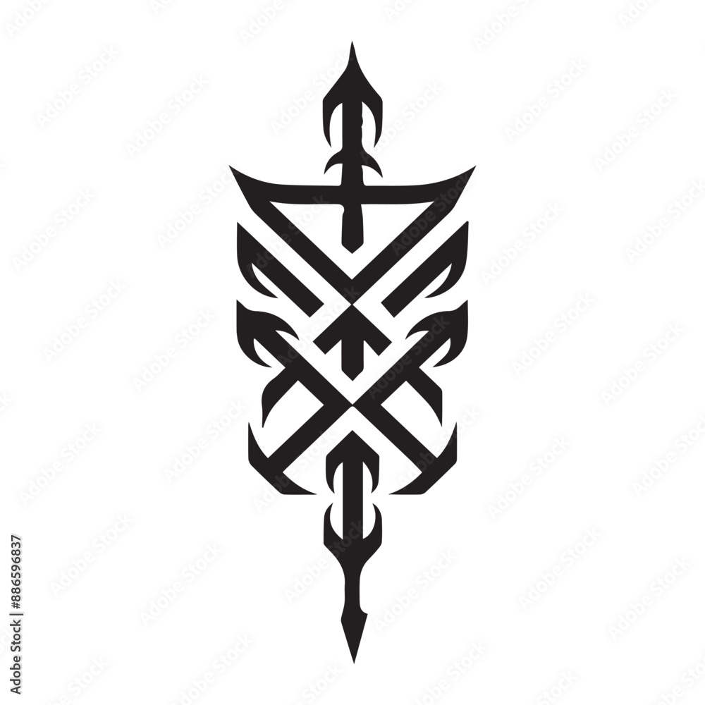 tribal design logo black and white vector tattoo tribal design logo black and white vector tattoo