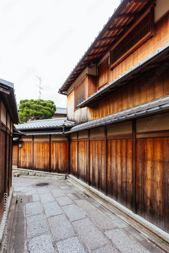 Street in Higashiyama District in Kyoto Japan Street in Higashiyama District in Kyoto Japan