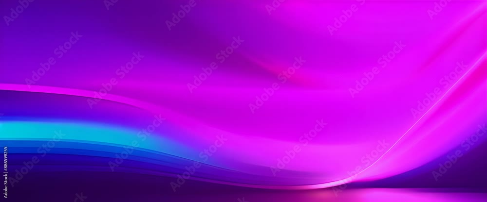 Abstract futuristic background with glowing neon moving wave lines, set against a dark starry sky Abstract futuristic background with glowing neon moving wave lines, set against a dark starry sky