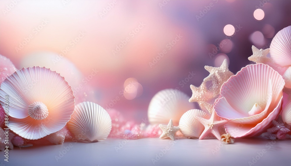 soft blurred iridescent horizontal card background graphic with misty rose, sea shell and baby pink colors space for text or image soft blurred iridescent horizontal card background graphic with misty rose, sea shell and baby pink colors space for text or image