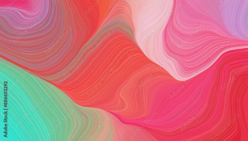 smooth swirl waves background illustration with pastel red, moderate pink and bright turquoise color. can be used as wallpaper, background or texture smooth swirl waves background illustration with pastel red, moderate pink and bright turquoise color. can be used as wallpaper, background or texture