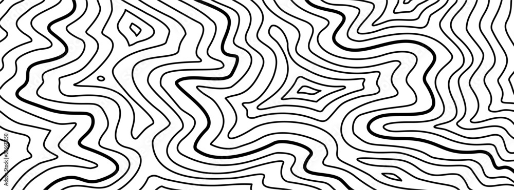 Contour background. Topographic map pattern background. Abstract wavy ...