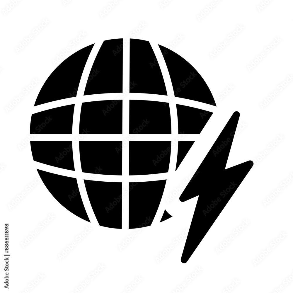 Global Energy Icon - Minimal, Clean, Elegant, Fill Icon, Suitable for Web, UI, Mobile Application Global Energy Icon - Minimal, Clean, Elegant, Fill Icon, Suitable for Web, UI, Mobile Application