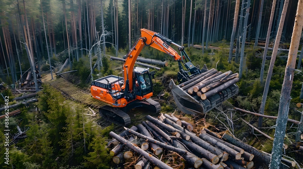 Autonomous Tree Harvester Sorting Innovative Forestry Machinery Transformation