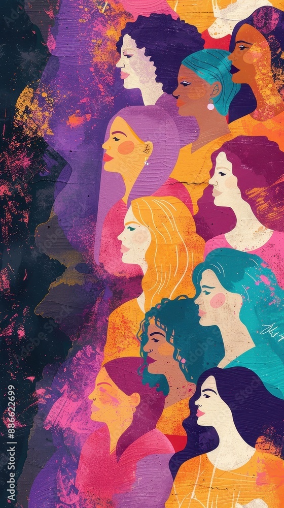 Obraz premium Celebrating Women's Diversity and Strength