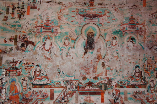 Foto Dun Huang artworks.China