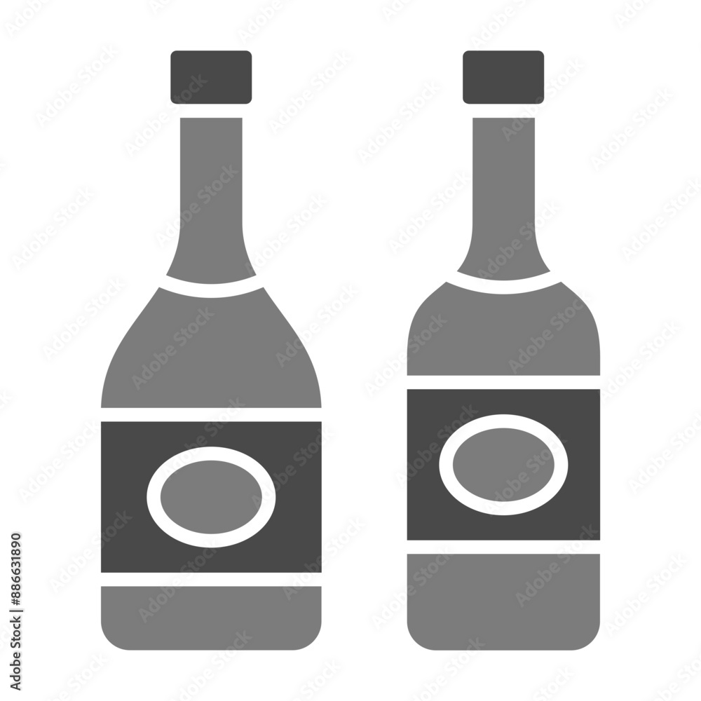 Wine Bottles Icon Wine Bottles Icon