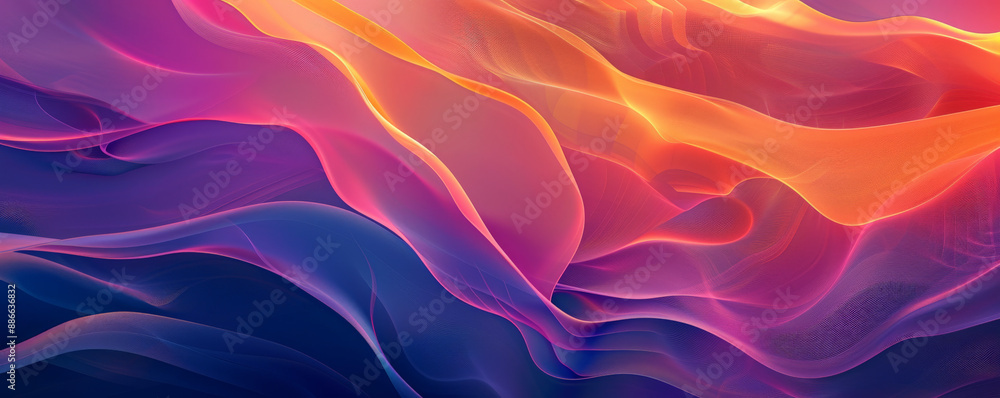 Abstract background with fluid lines and geometric shapes in gradient colors, forming a smooth, flowing design with a sense of movement and depth. Abstract background with fluid lines and geometric shapes in gradient colors, forming a smooth, flowing design with a sense of movement and depth.