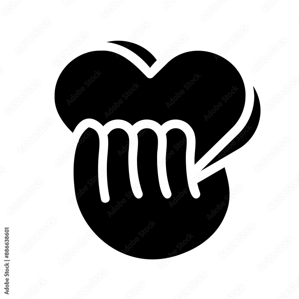 Heart in Hands Solid Icon - Minimal, Clean and Elegant interface icon, Suitable for Web, UI and Mobile Application Heart in Hands Solid Icon - Minimal, Clean and Elegant interface icon, Suitable for Web, UI and Mobile Application