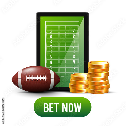 Sports betting banner. Banner for a website. Vector illustration.