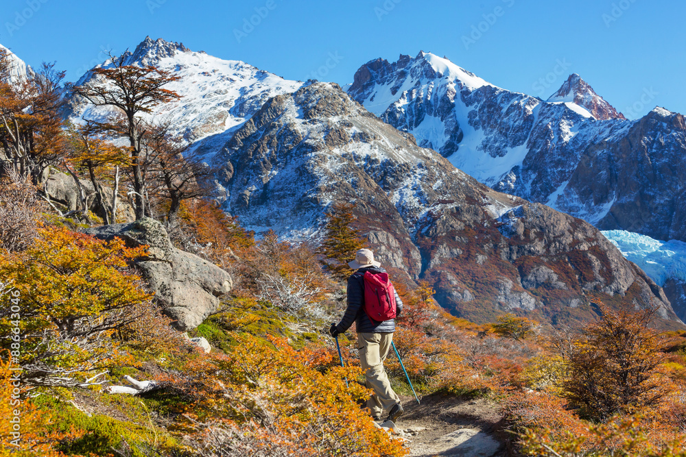 Fototapeta premium Hike in autumn season