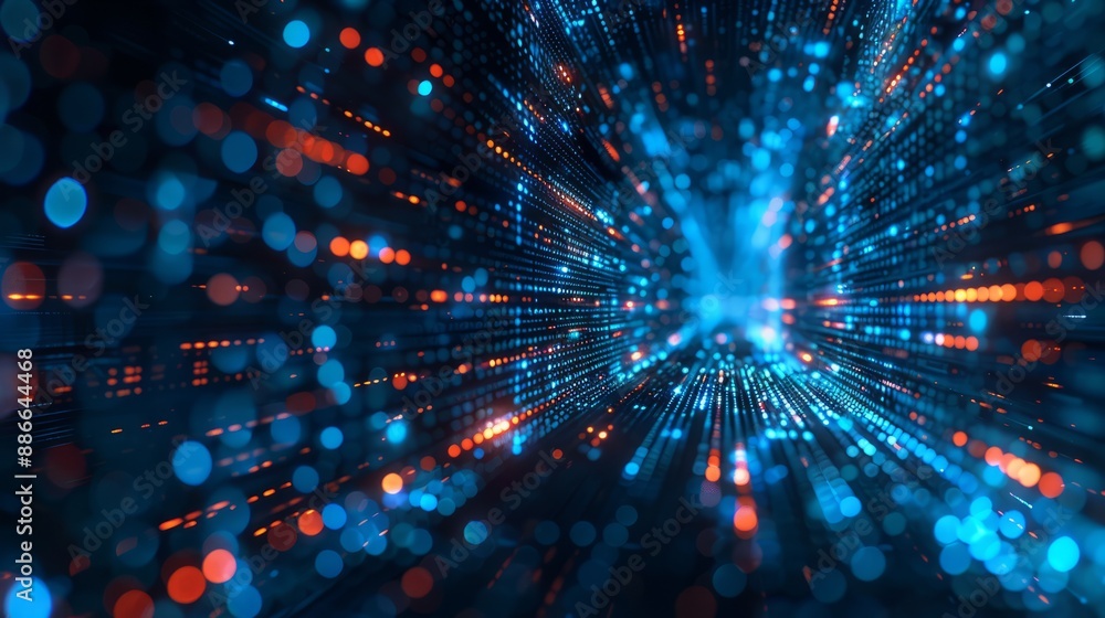 The digital background applies to technical processes, neural networks, artificial intelligence, data transmission and encryption, digital archives, sound and graphic presentations, science, education The digital background applies to technical processes, neural networks, artificial intelligence, data transmission and encryption, digital archives, sound and graphic presentations, science, education