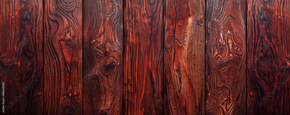 A macro shot of rosewood paneling with a deep, reddish-brown hue and intricate grain patterns. The rich color and fine details highlight its luxury and sophistication. A macro shot of rosewood paneling with a deep, reddish-brown hue and intricate grain patterns. The rich color and fine details highlight its luxury and sophistication.