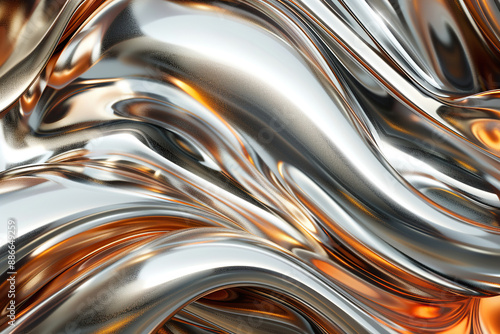 Wallpaper Mural Beautiful texture liquid soft metal, design natural abstract background Torontodigital.ca