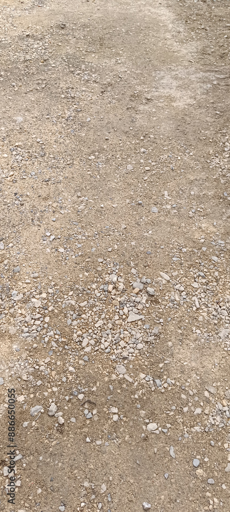 gravier sur un sol en travaux gravier sur un sol en travaux