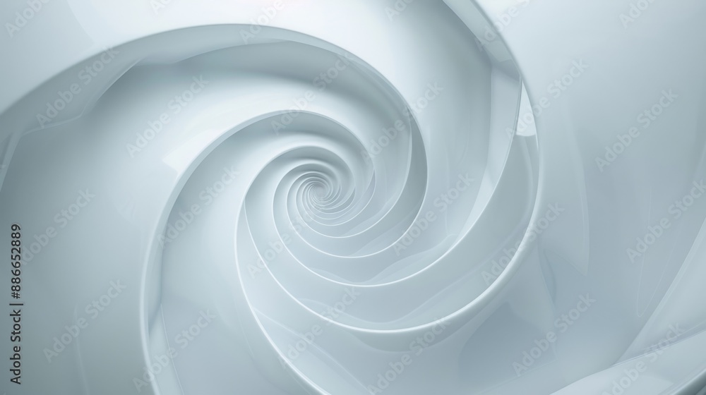 White Spiral Illustration White Spiral Illustration