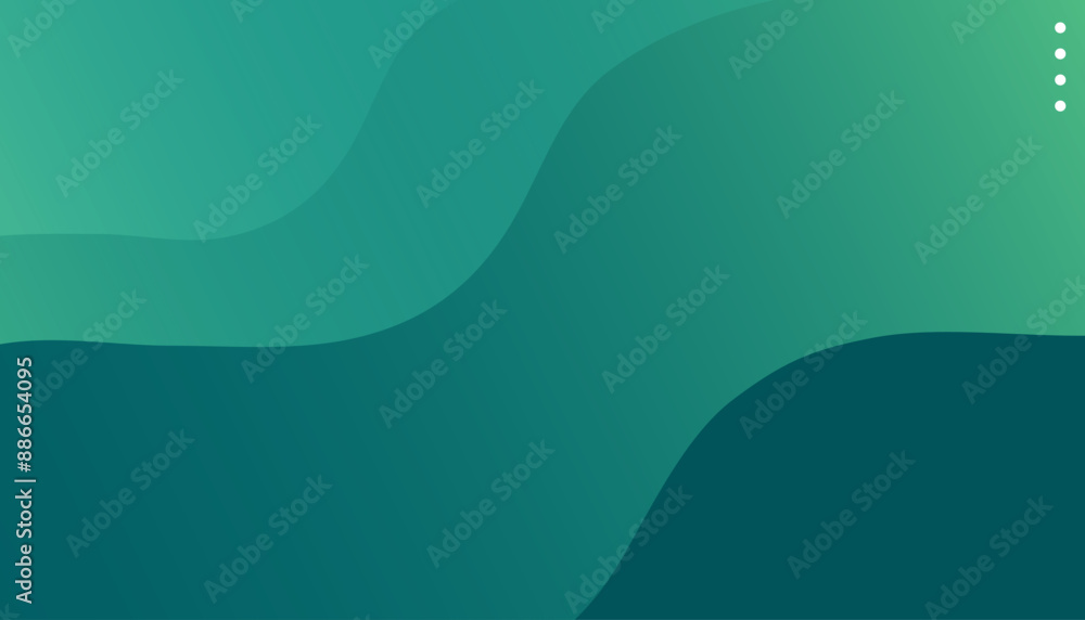 Fototapeta premium Abstract green color background. Dynamic shapes composition. Can be used for posters, banners, web pages, headers, covers 