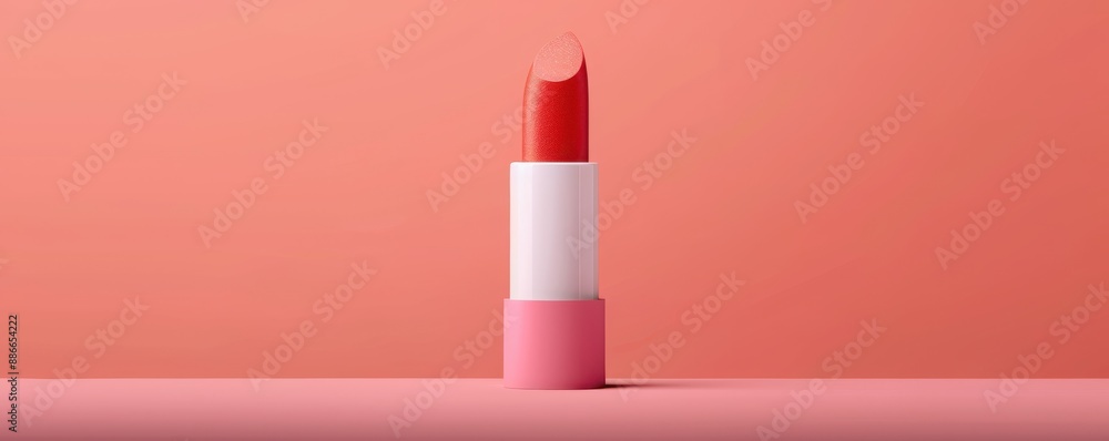 Trendy lipstick in a pristine, clean space, detailed and modern, sleek aesthetic Trendy lipstick in a pristine, clean space, detailed and modern, sleek aesthetic