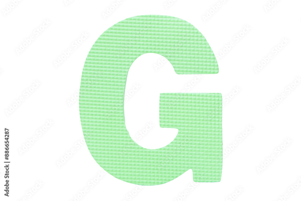 Jigsaw foam plastic green English uppercase Jigsaw foam plastic green English uppercase