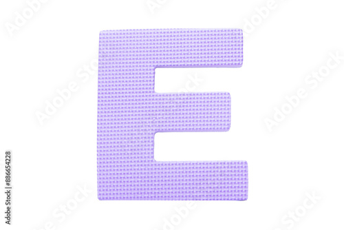 Jigsaw foam plastic purple English uppercase 