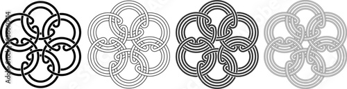 six component rubberband Brunnian link