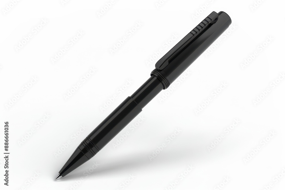Pen for driver minimalist, 4k 3d render, isometric on Isolate white background Pen for driver minimalist, 4k 3d render, isometric on Isolate white background
