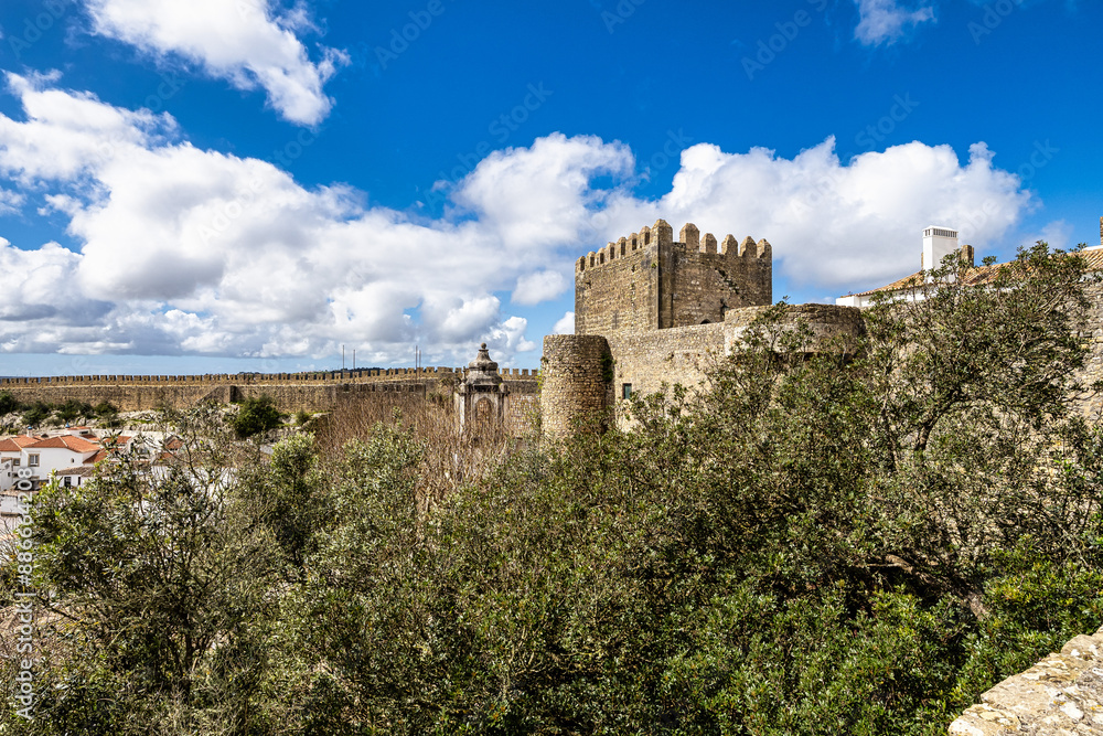 The Castle of Obidos, Castelo de Obidos is a well preserved medieval palace in the town of Obidos in Portugal The Castle of Obidos, Castelo de Obidos is a well preserved medieval palace in the town of Obidos in Portugal