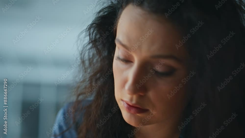 Office hand writing notebook closeup. Focused busy freelancer studying online Office hand writing notebook closeup. Focused busy freelancer studying online