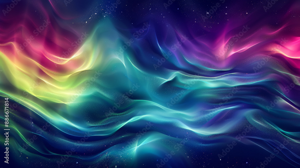 Obraz premium A colorful, swirling pattern of light and dark blue and purple