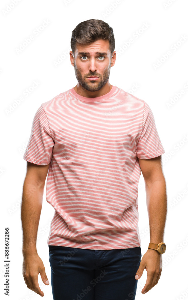 Young handsome man over isolated background depressed and worry for distress, crying angry and afraid. Sad expression. Young handsome man over isolated background depressed and worry for distress, crying angry and afraid. Sad expression.