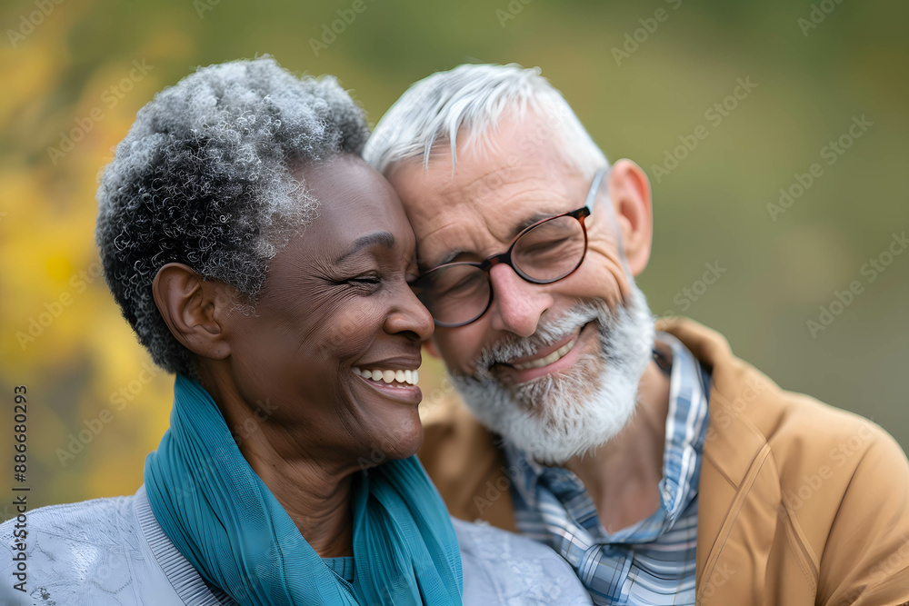 Fototapeta premium Aging Society or elderly society concept, an increase in the elderly and a decrease in births. one of the problems of national development